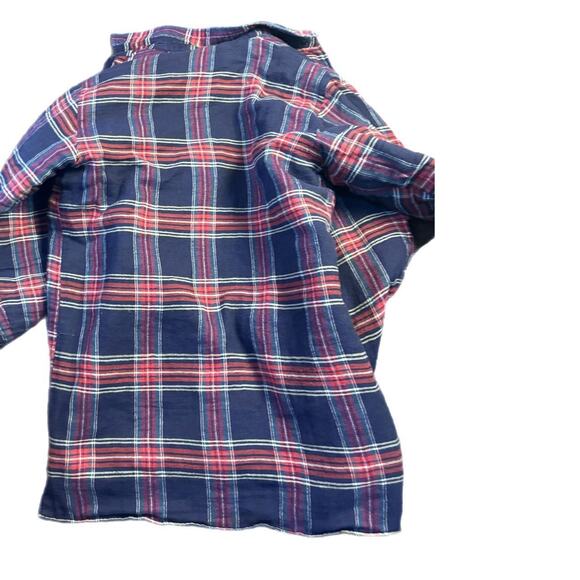 Colemans blue and red lined  flannel - Picture 2 of 3